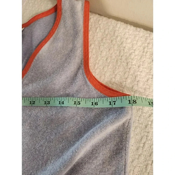 1970's Vintage Geoffrey Beene for Swirl French Terry Maxi Sleeveless Dress Sz M - Picture 6 of 8